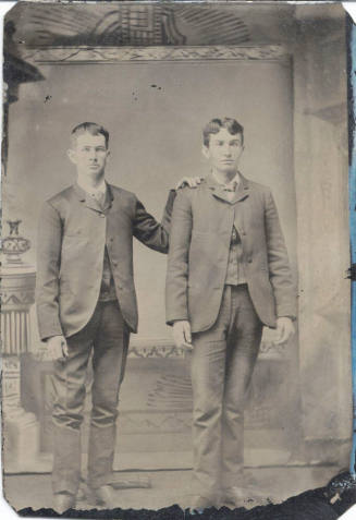 Standing Men Wearing Suits and Ties