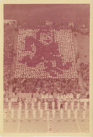 A.S.U. Football Game with Band 1960