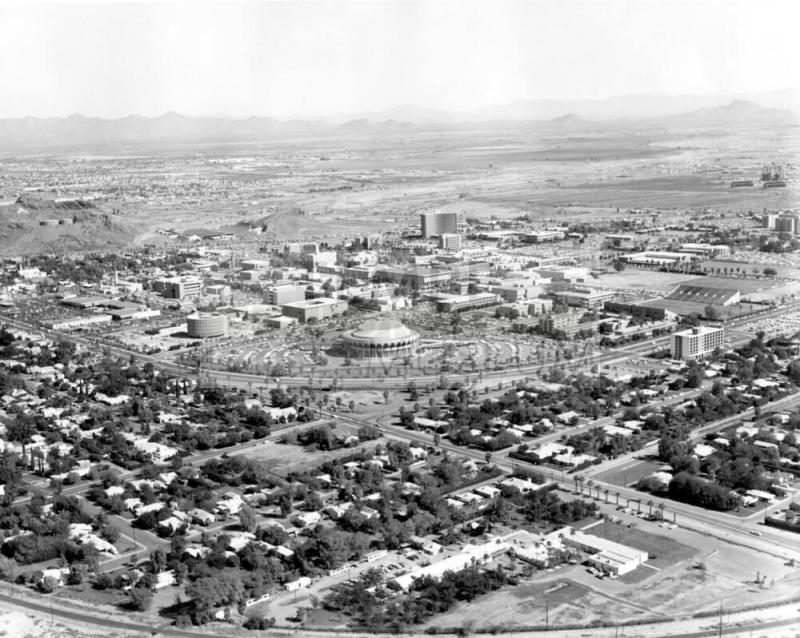 Aerial Photograph of A.S.U. and Gammage auditorium
