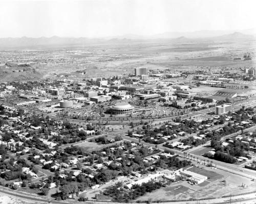 Aerial Photograph of A.S.U. and Gammage auditorium