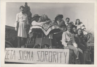 Zeta Sigma Sorority Float in Arizona State Teachers College Parade