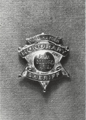Carl Hayden Honorary Sheriff Badge