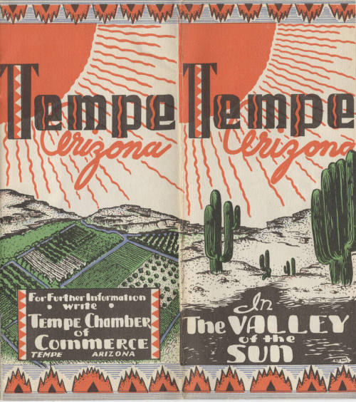 Brochure, "Tempe Arizona. In The Valley of the Sun"