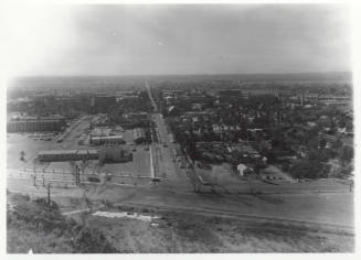 View looking south from Tempe Butte, January 5th, 1962
