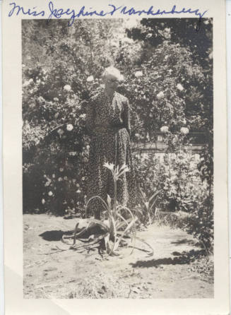 Josephine Frankenberg in Her Yard