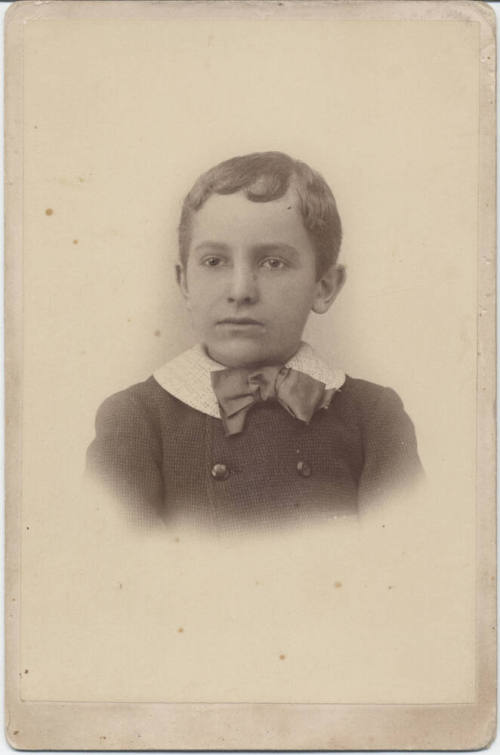 Portrait of Carl Hayden as a Young Boy