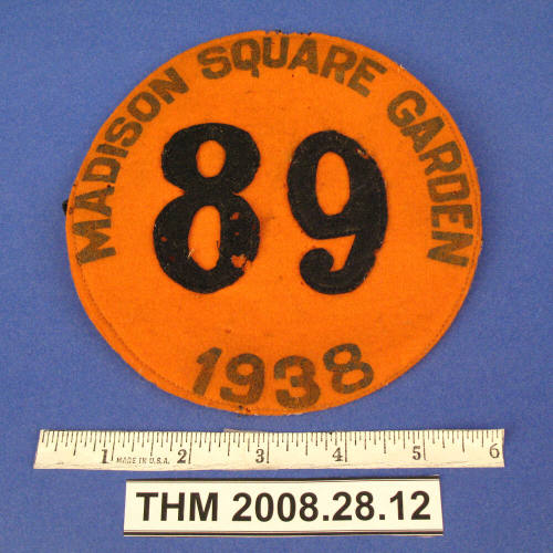 Rodeo Identity Patch:  Madison Square Garden 1938