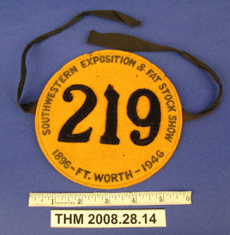 Rodeo Identity Patch:  Southwestern Exposition and Fat Stock Show, Ft. Worth