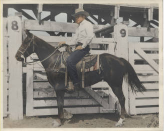 Frank Finley on a Horse