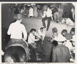 Slim Pickens and Phil Statdler Battle at the Cow Palace, 1950