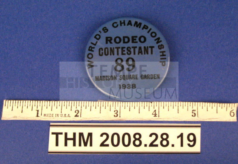 Button, Rodeo Contestant, Madison Square Garden #89