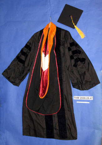 Luther E. Finley's Academic Doctoral Cap and Gown