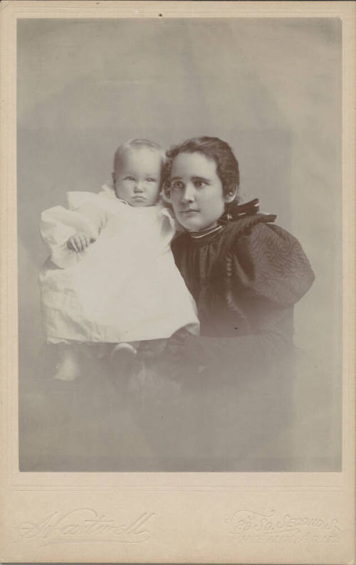 Honor Anderson Moeur and Her Son John