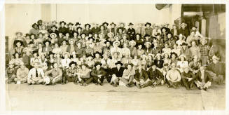Cowboys and Cowgirls at the World's Championship Rodeo at Madison Square Garden, NY City, 1941