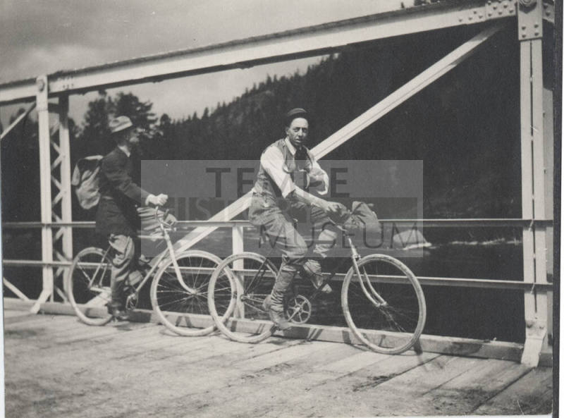 Richard S. Smead and Friend on Bicycles