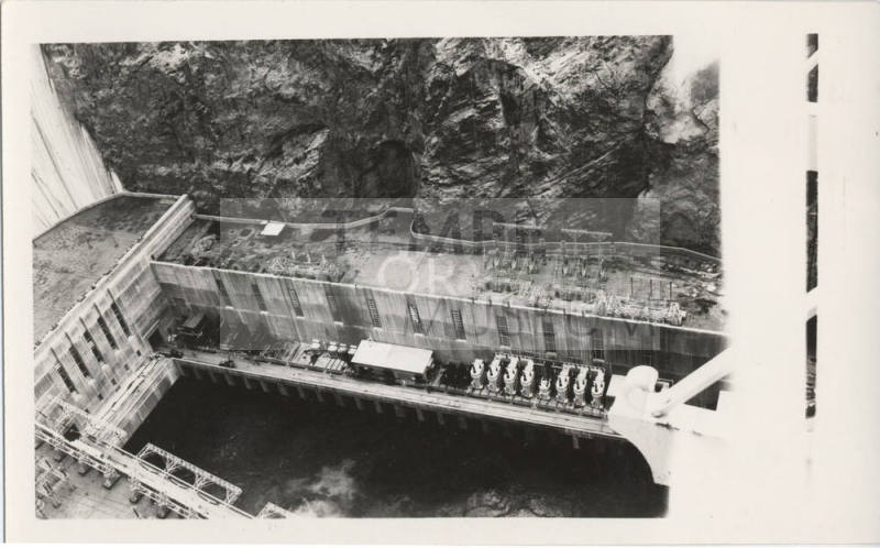 Top View of Powerhouse at Hoover Dam