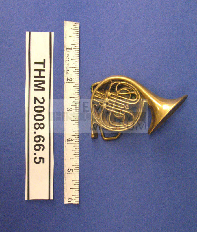 Brass French Horn Belt Buckle