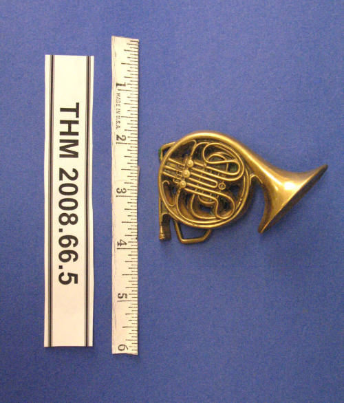Brass French Horn Belt Buckle