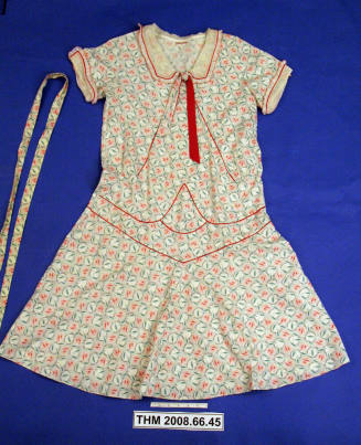 1930s Cotton Print Dress