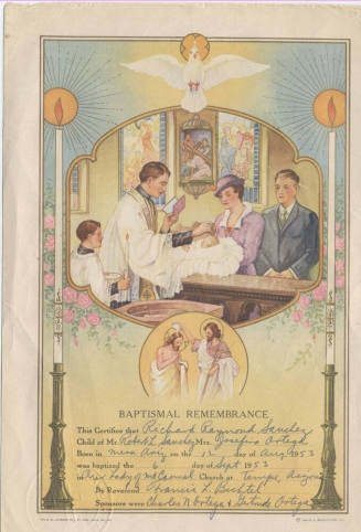 Baptismal Remembrance:  Richard Raymond Sanchez, Sept. 6, 1953