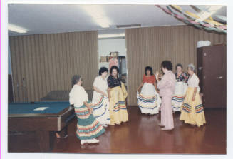 Dancers practicing for fiesta Patrias at Escalante Center, photo