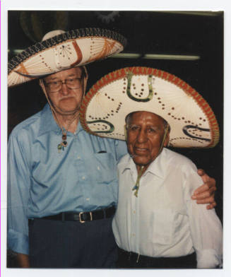 John Norgail and Pete Vera at Escalante Senior Center 1987