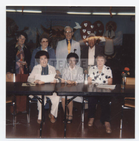 1986 Site Council Officers, Escalante Senior Center