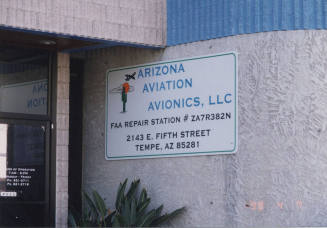 Arizona Aviation Avionics, LLC, 2143 East 5th Street, Tempe, Arizona