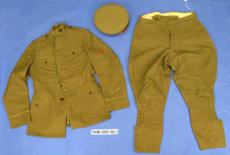 World War I Officer's Uniform: jacket, trousers, hat