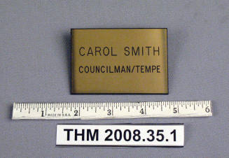 Name Tag Identification Badge, Carol Smith