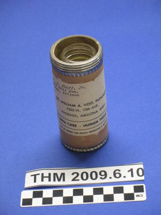 Human Tissue Mailer (cylinder and bottle)