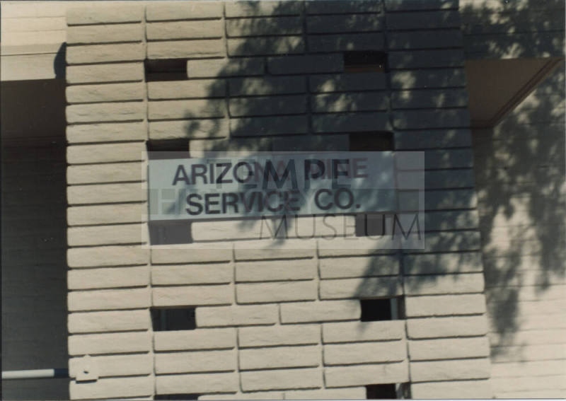Arizona Mine Service Company, 930 West 23rd Street, Tempe, Arizona