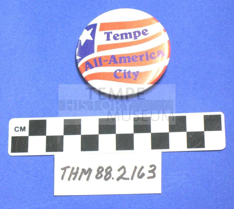 Commemorative Button, Tempe All-America City