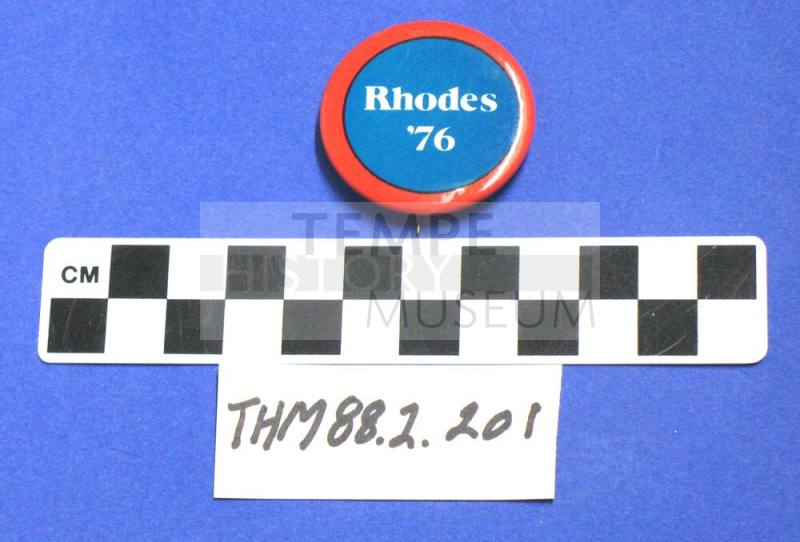 Rhodes Campaign Button 1976