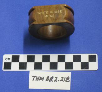 "Howard Pyle"  "White House Mess" wooden napkin ring
