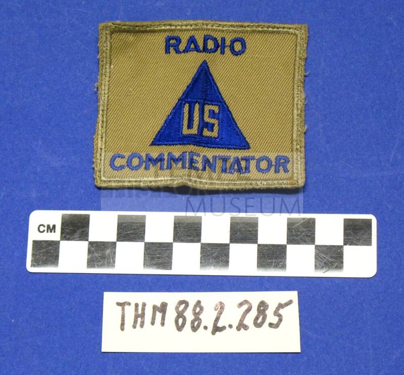 US Radio Commentator Patch (WW II)