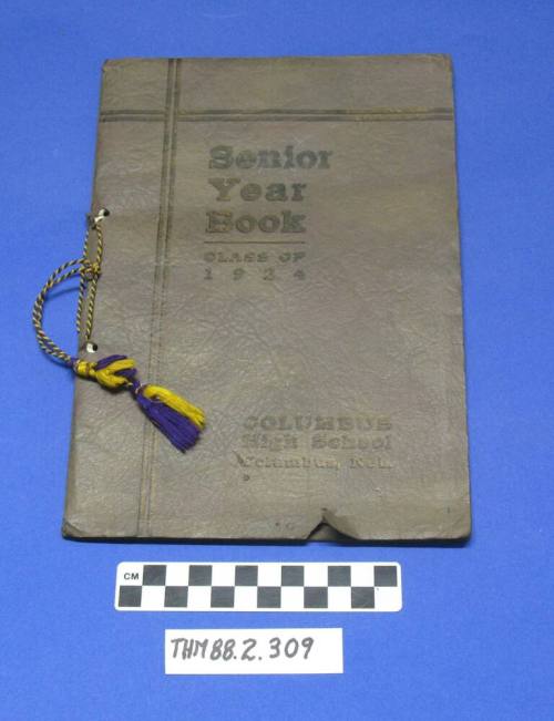 Howard Pyle's Senior Year Book, Class of 1924, Columbus High School, Columbus, Nebraska