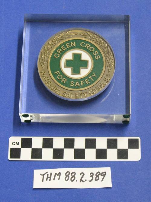 Green Cross National Safety Council Medallion:  Howard Pyle