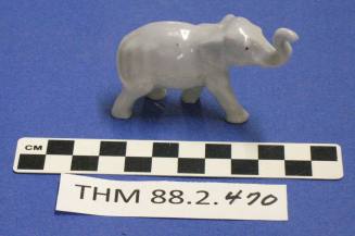 Elephant Figurine, pale gray