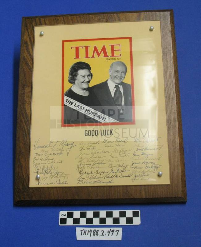 "Time" mock cover plaque:  Lucile and Howard Pyle