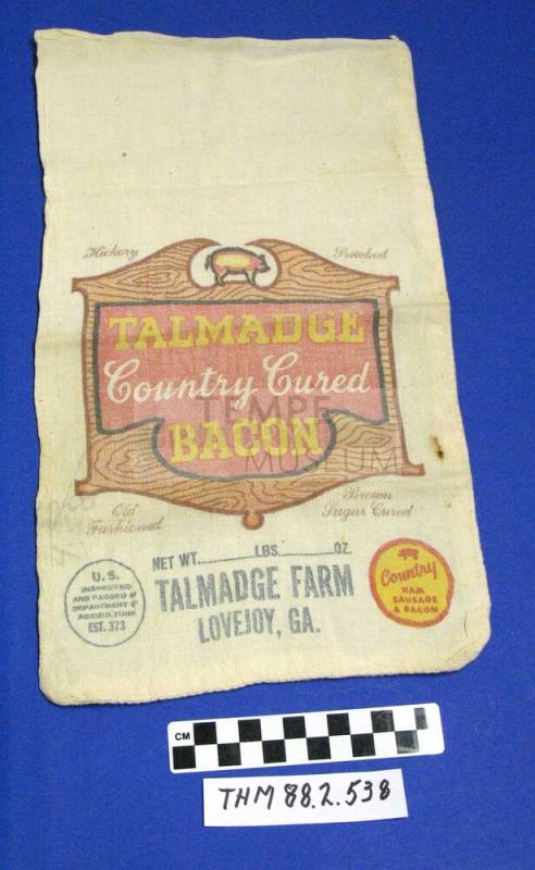 Talmadge Country Cured Bacon Sack