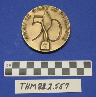 Golden Anniversary Medal, National Safety Council, 1963, Flame of Life Award