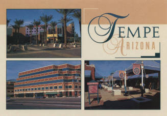 Centerpoint Complex and signage 3 view postcard