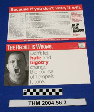 "The Recall is Wrong" Postcard