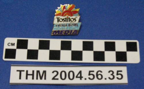 Mayor Giuliano's Tostitos Fiesta Bowl 1997 media pin