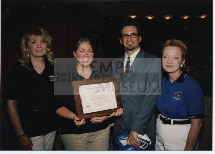 All-American City 2003 Award with Neil Guiliano, Sandra Dowling and two others.