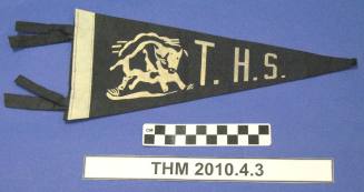 Tempe High School "T.H.S." pennant 1970s
