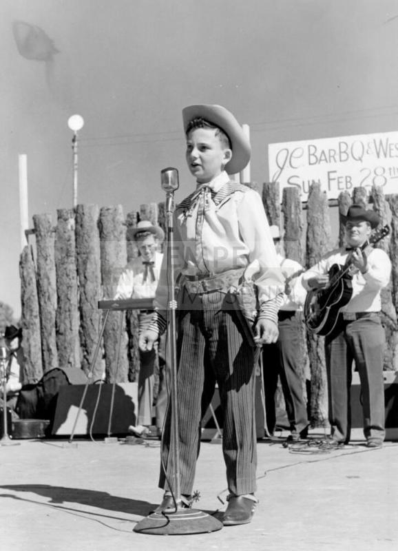 Jaycees Western Days:  Boy Cowboy Singer