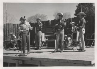 Jaycees Western Days:  Entertainers on stage at Tempe Beach Park