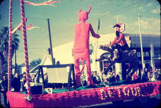 Parade: devil float, Mill Avenue, Tempe